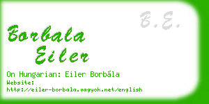 borbala eiler business card